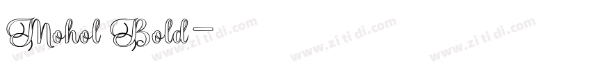 Mohol Bold字体转换